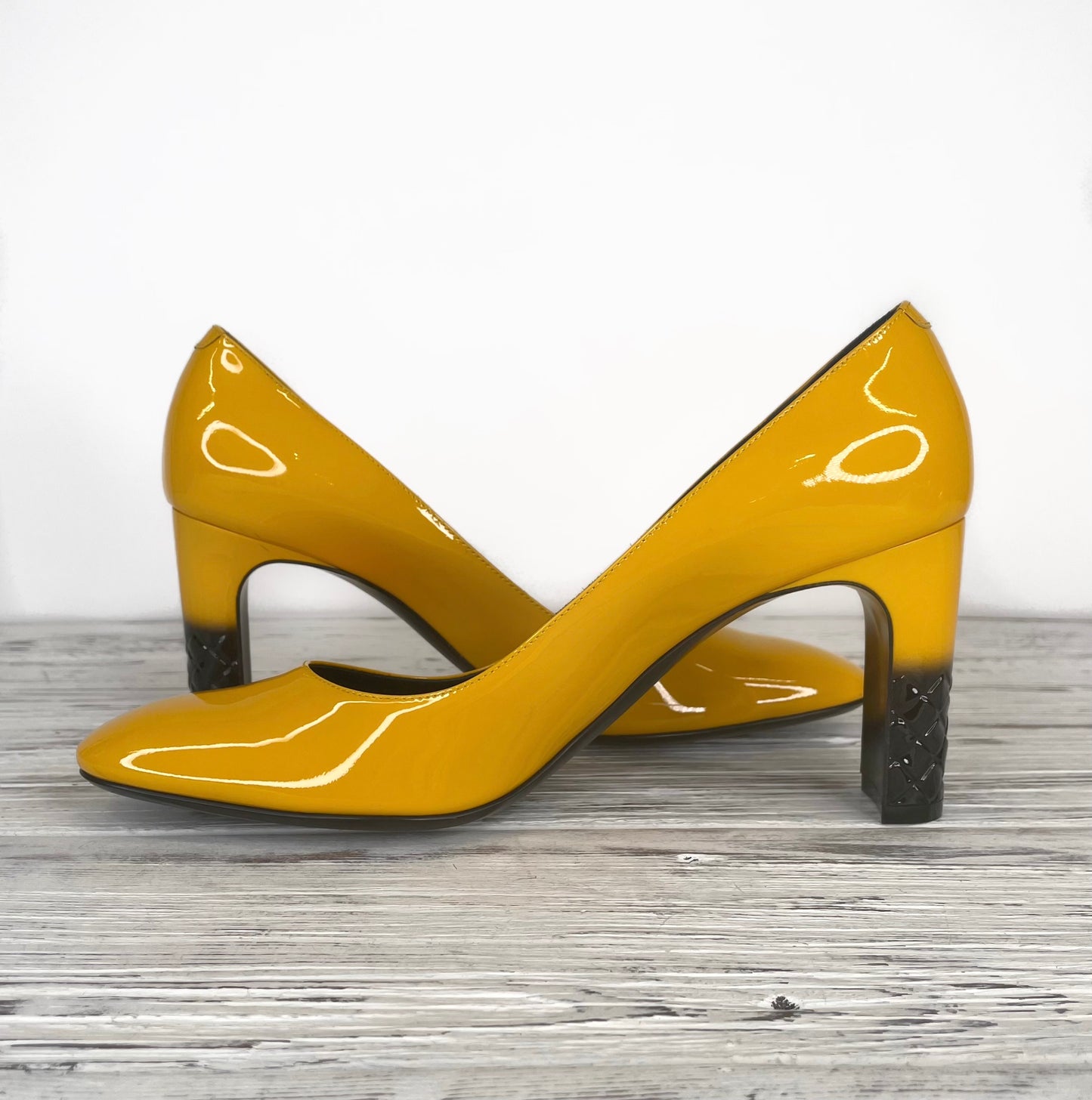 BOTTEGA VENETA Yellow Isabel Heels