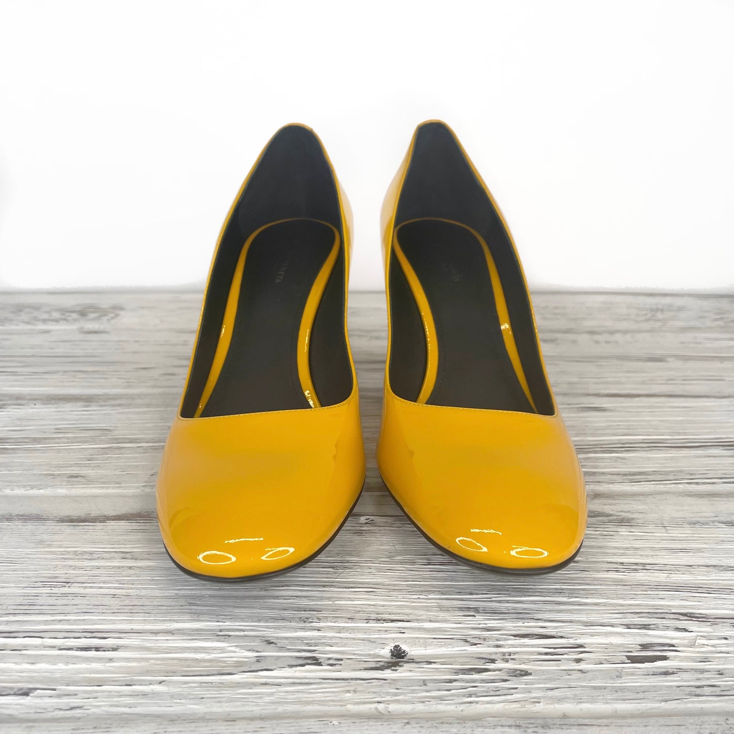 BOTTEGA VENETA Yellow Isabel Heels
