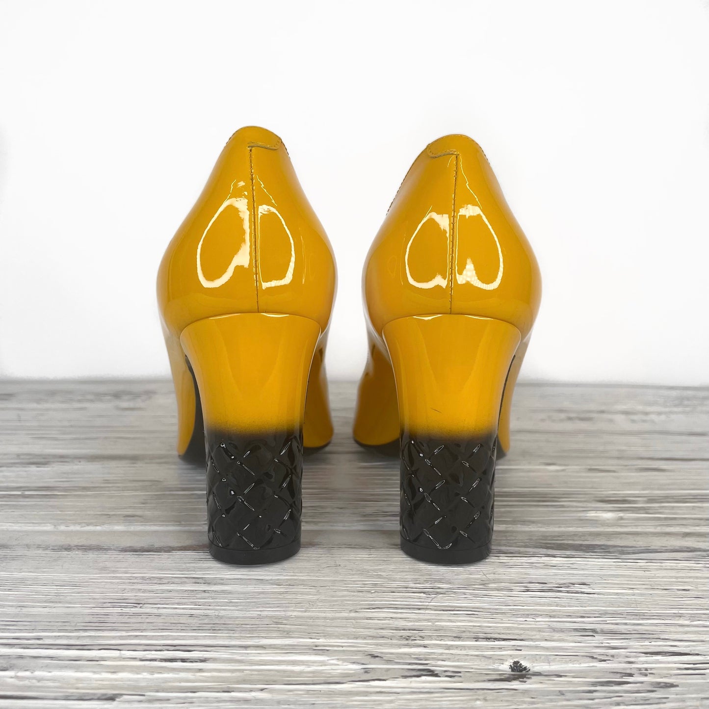 BOTTEGA VENETA Yellow Isabel Heels