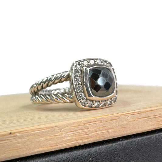 David Yurman Albion Black Onyx & Diamond Sterling Silver Ring
