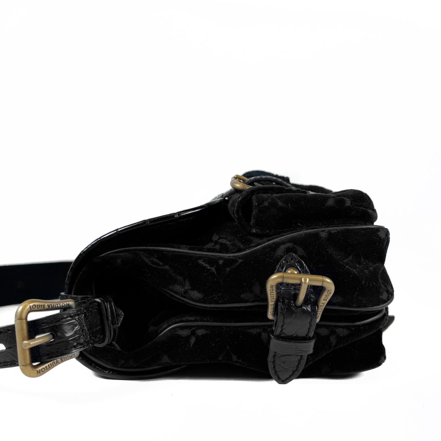 Louis Vuitton Limited Edition Monogram Velour Clyde Mon Bag