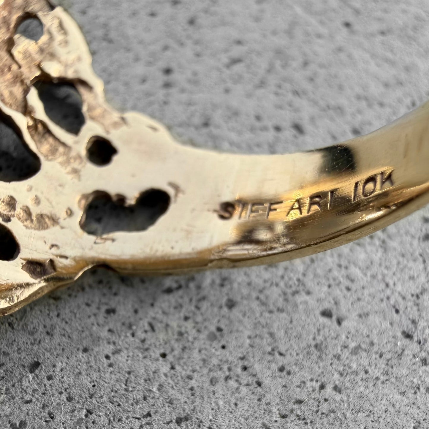 Estate Yellow Gold Smoky Quartz Ring