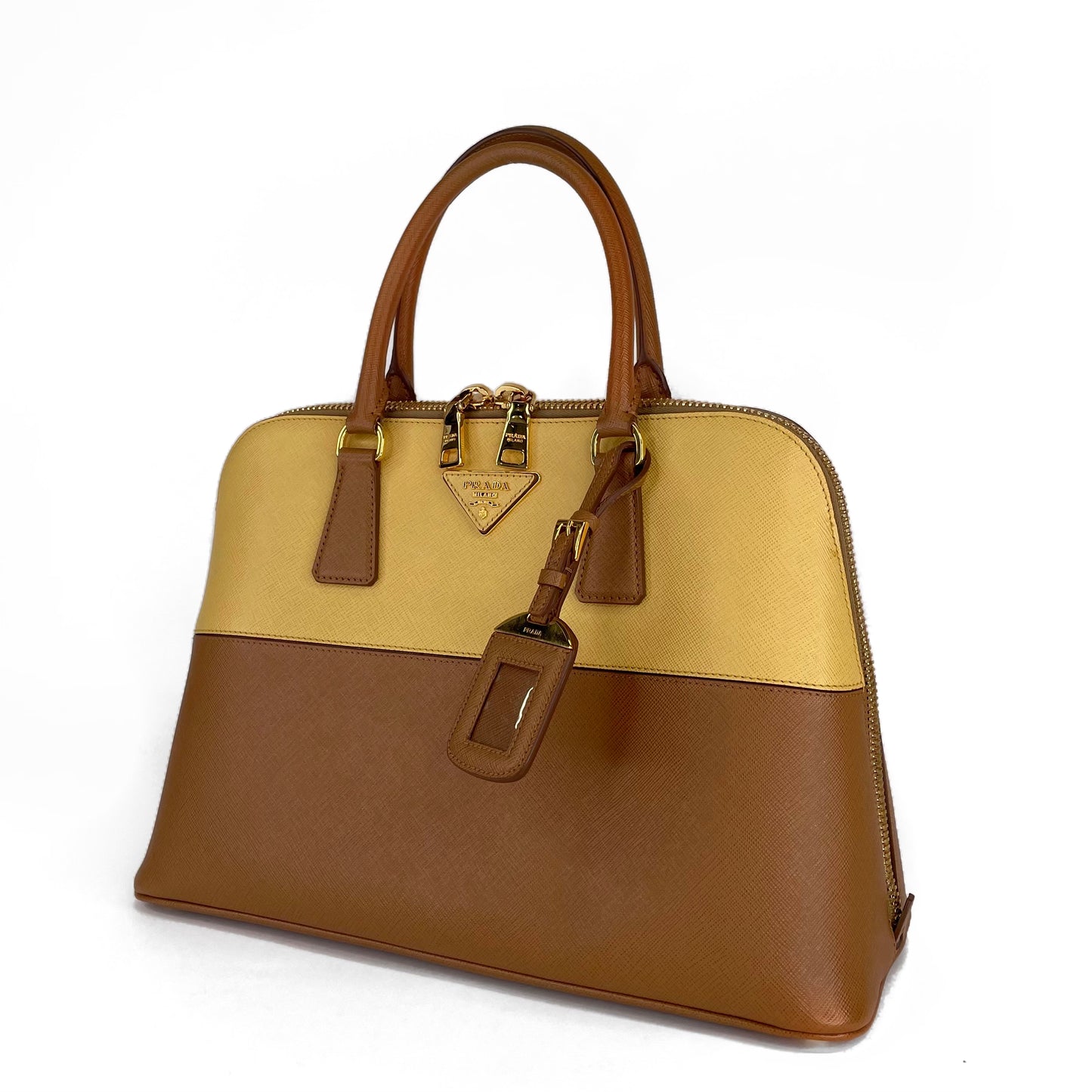 Prada Two-Tone Promenade Dome Bag