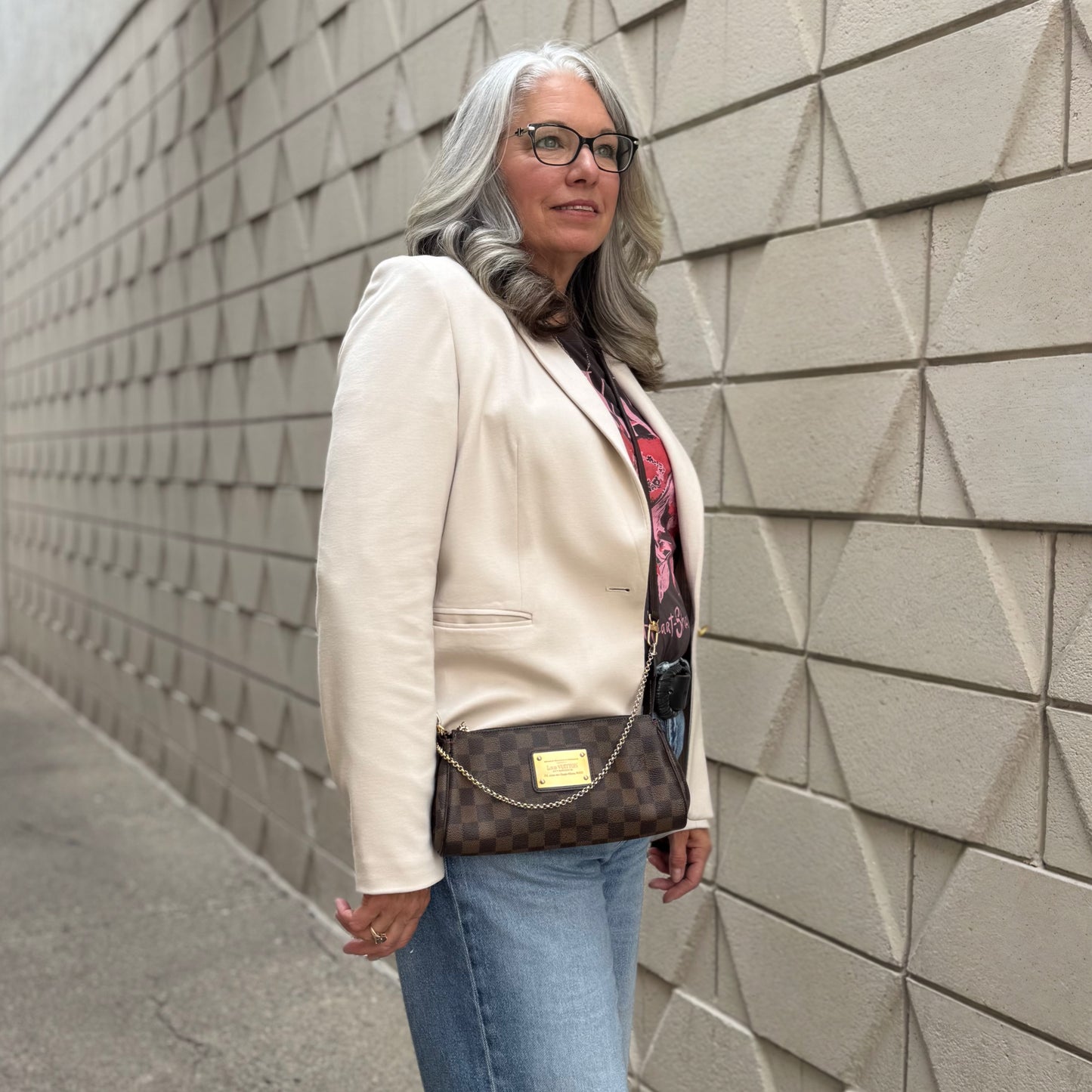 Louis Vuitton Damier Ebene Eva Bag