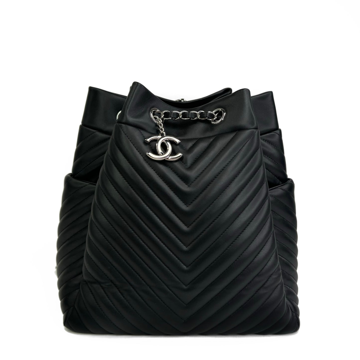 Chanel Urban Spirit Drawstring Bucket Black
