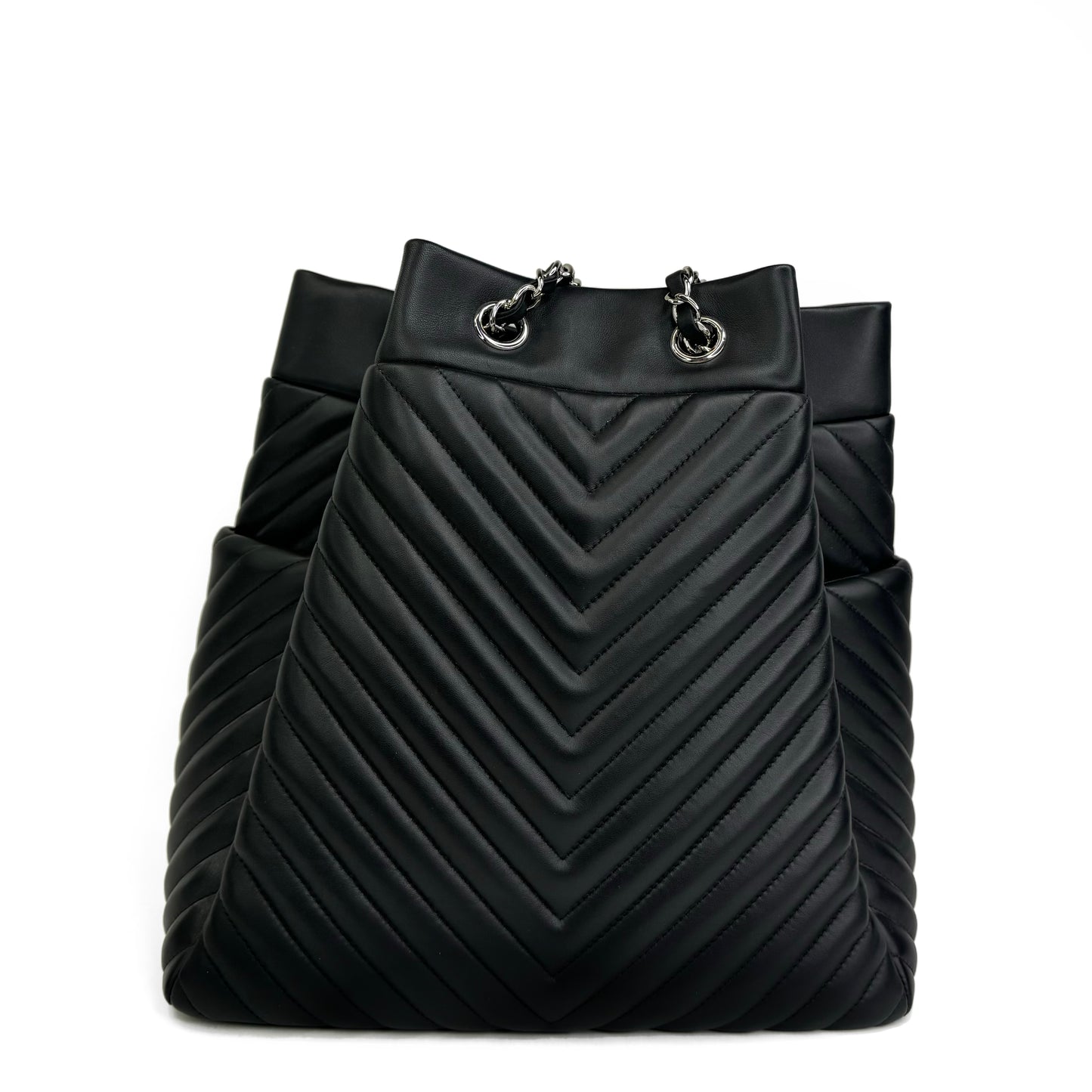 Chanel Urban Spirit Drawstring Bucket Black