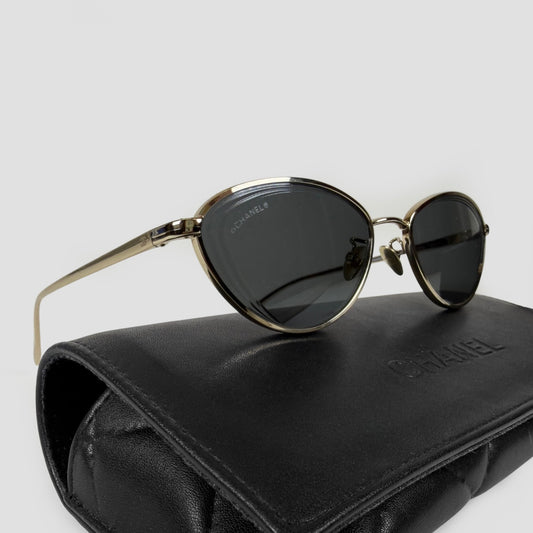 Chanel Metal Cat-Eye Sunglasses
