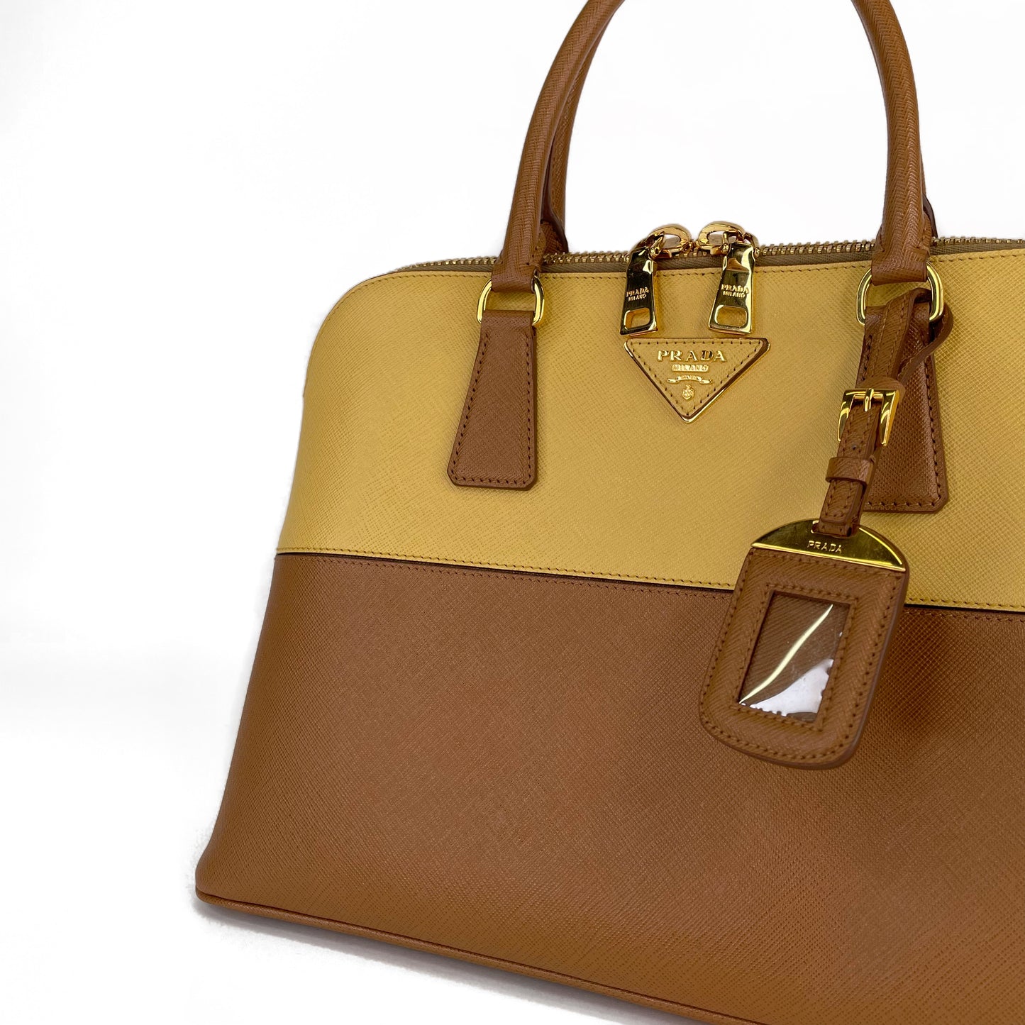 Prada Two-Tone Promenade Dome Bag