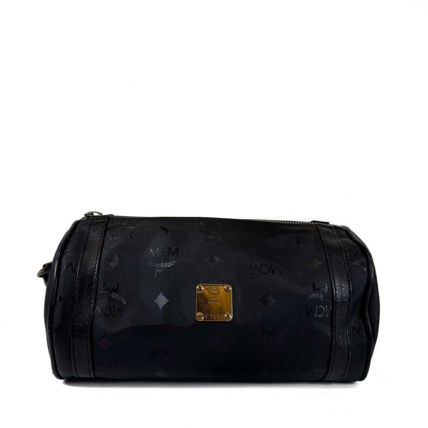MCM Visetos Barrel Bag