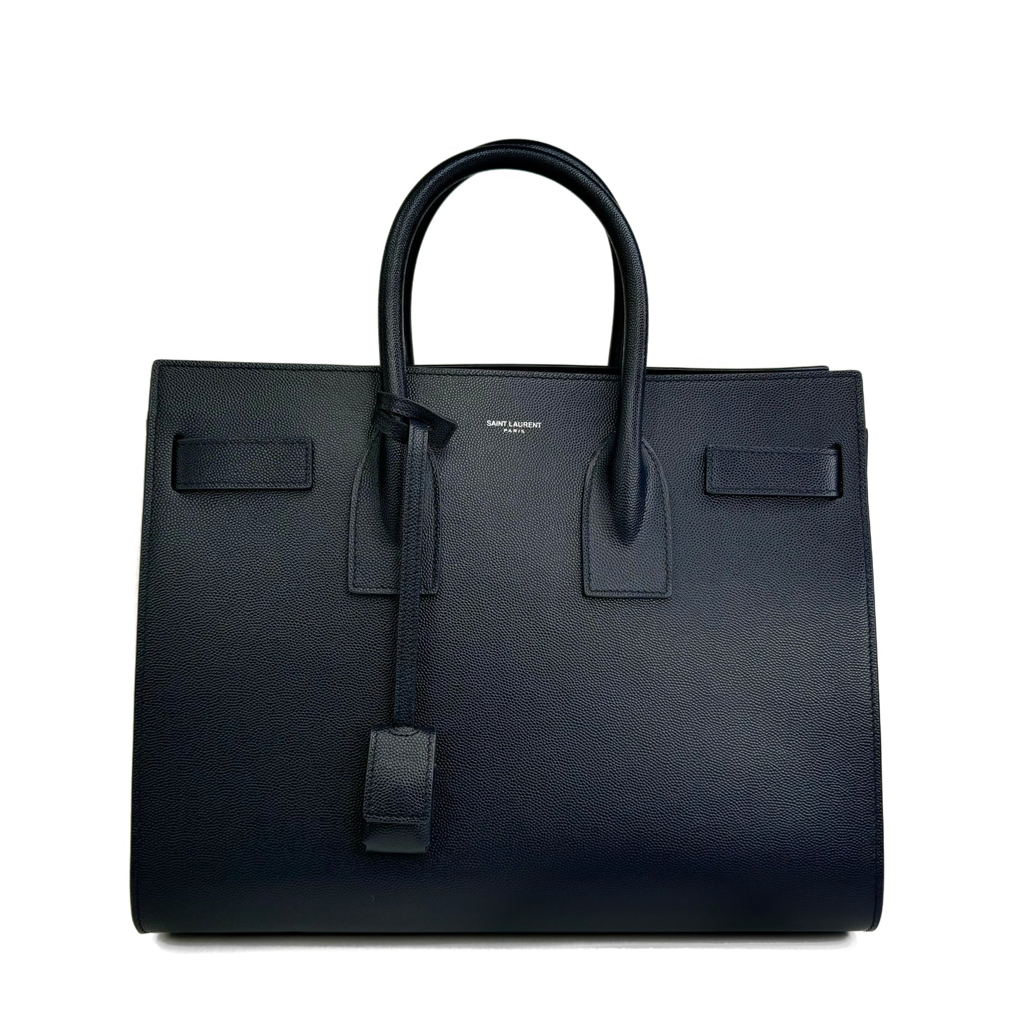 Saint Laurent Navy Sac de Jour Bag