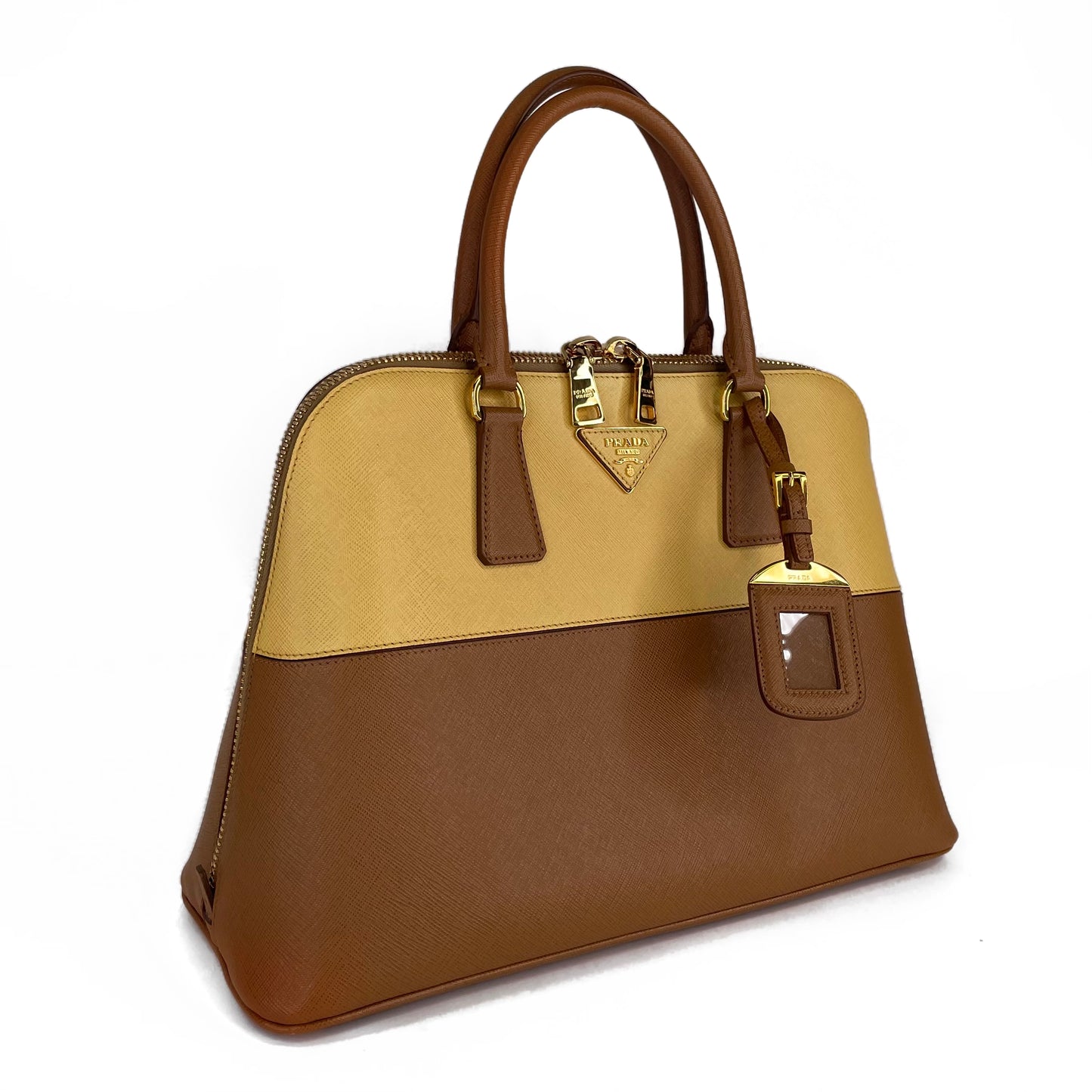 Prada Two-Tone Promenade Dome Bag