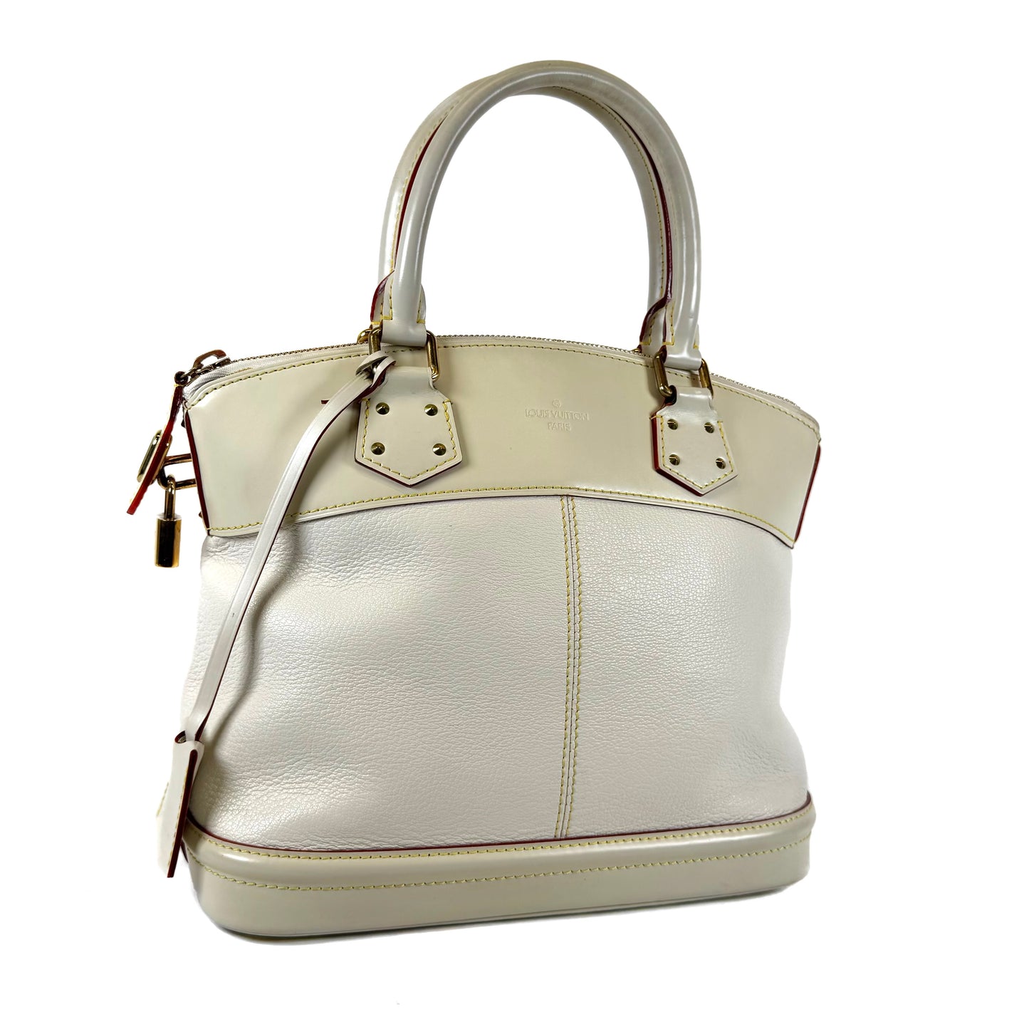 Louis Vuitton Lockit Suhali White Bag