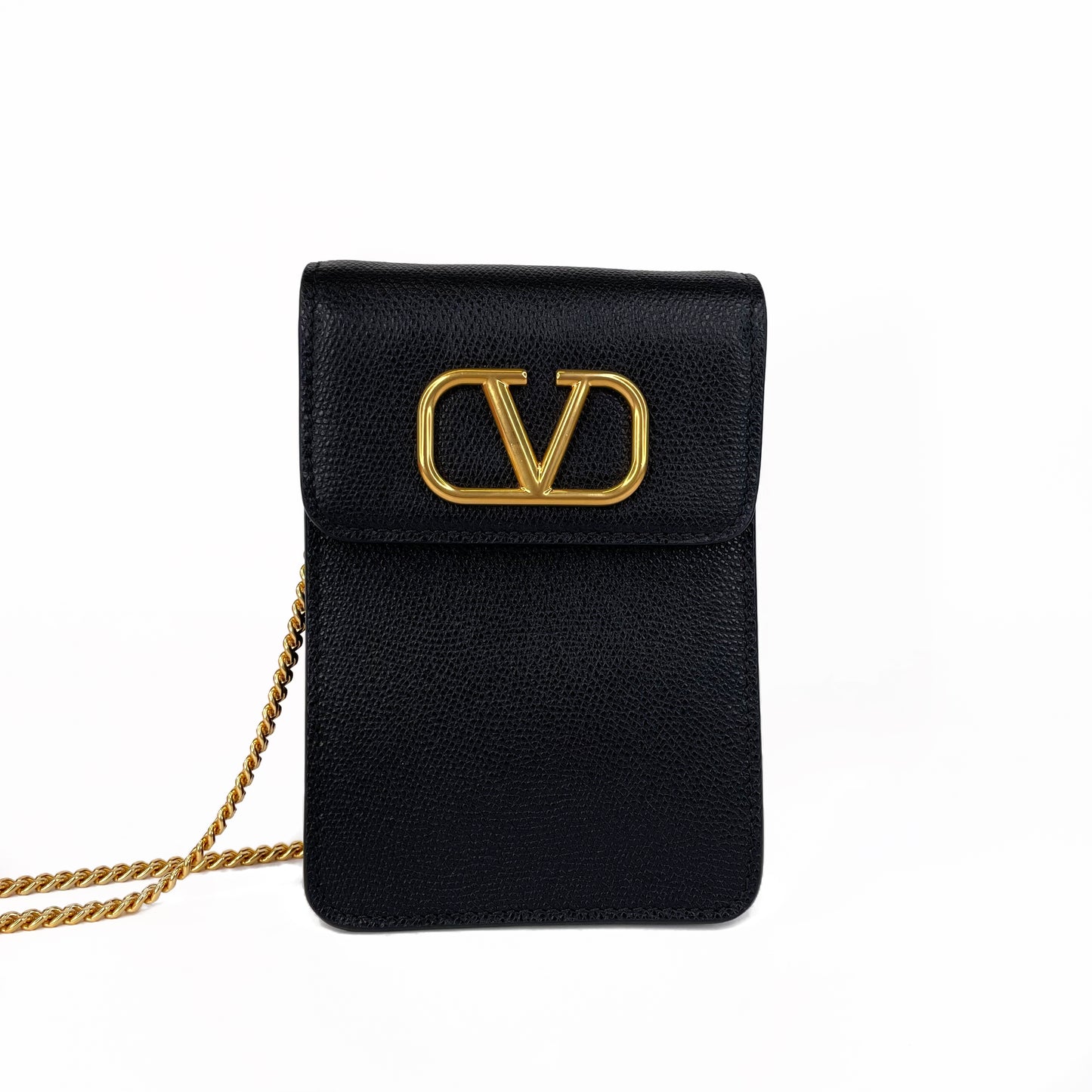 Valentino Loco Leather Crossbody Phone Case