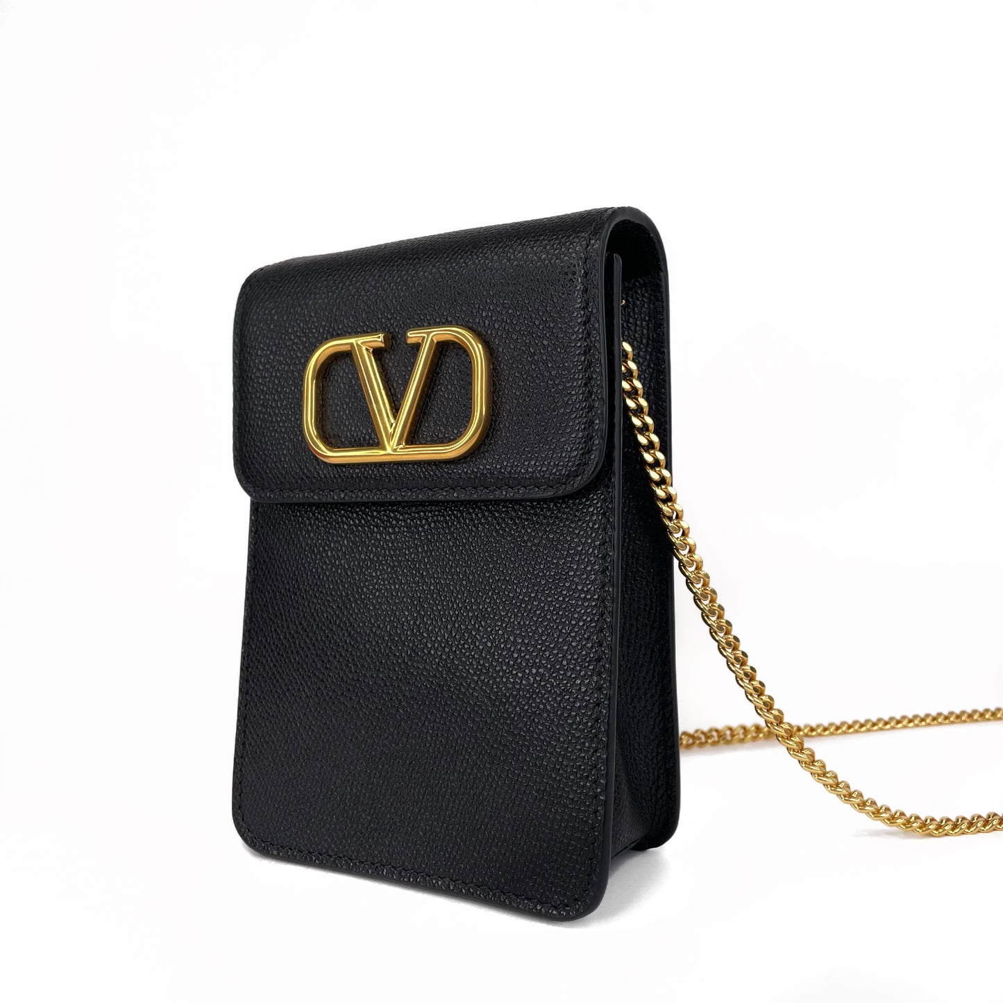 Valentino Loco Leather Crossbody Phone Case