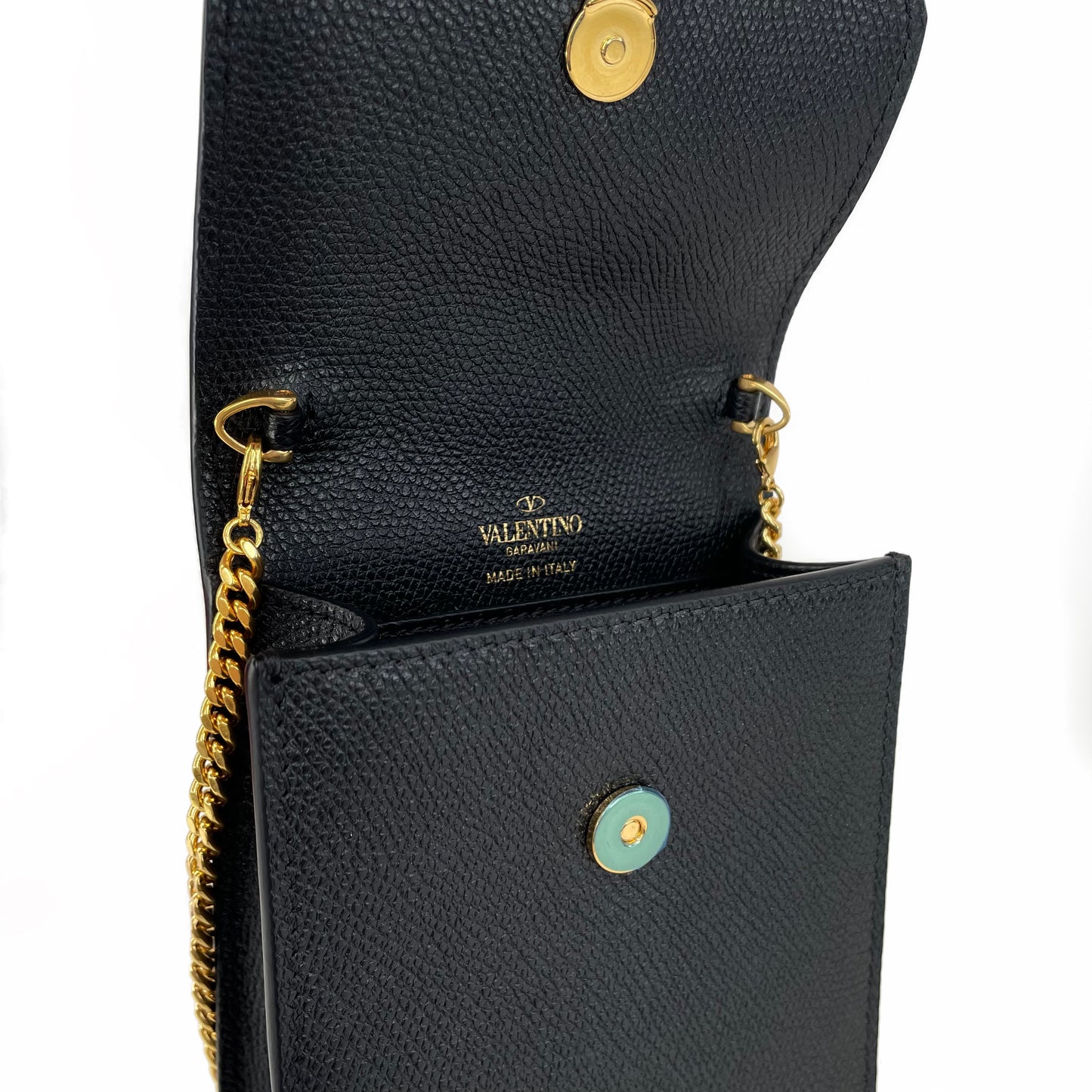 Valentino Loco Leather Crossbody Phone Case