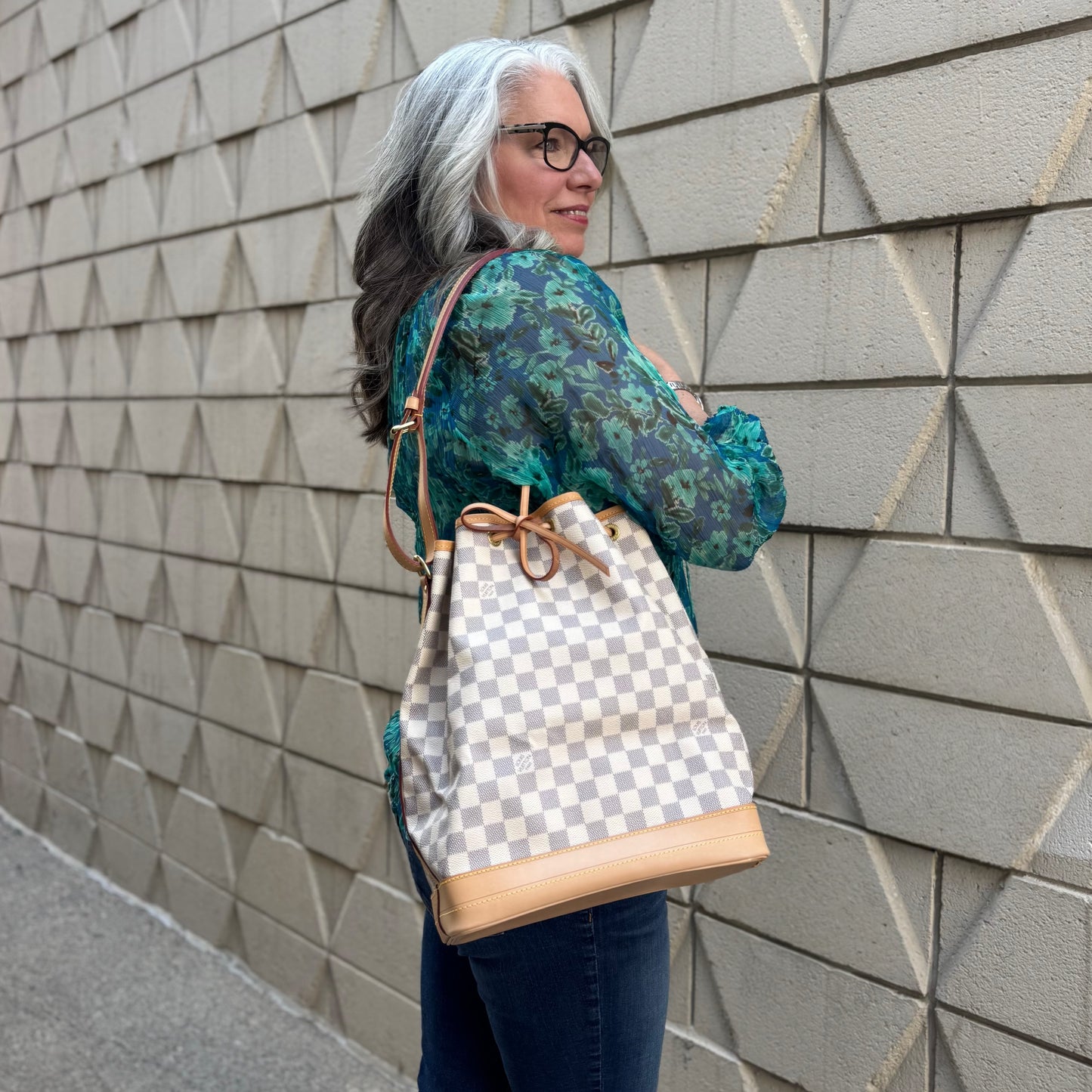 Louis Vuitton Damier Azur Noe Bag