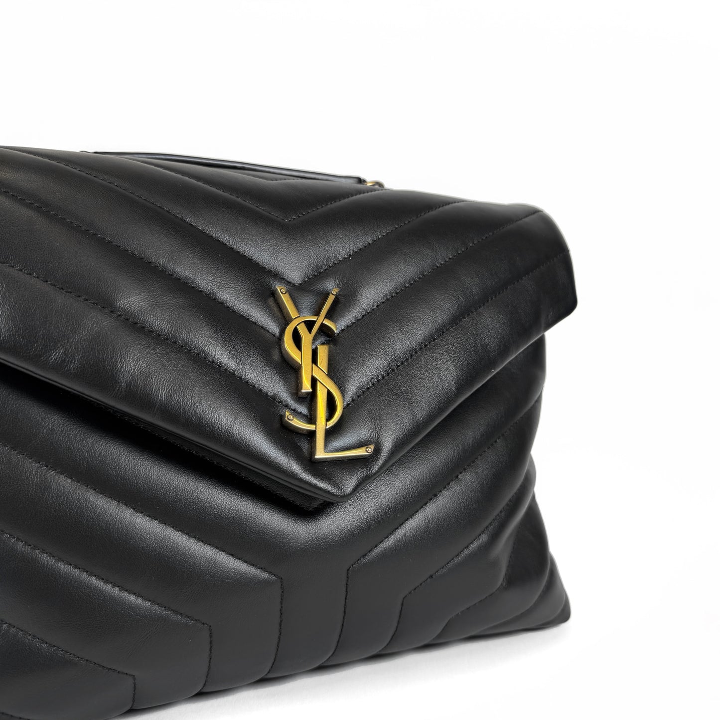 Saint Laurent Lou Lou Chevron Medium Bag