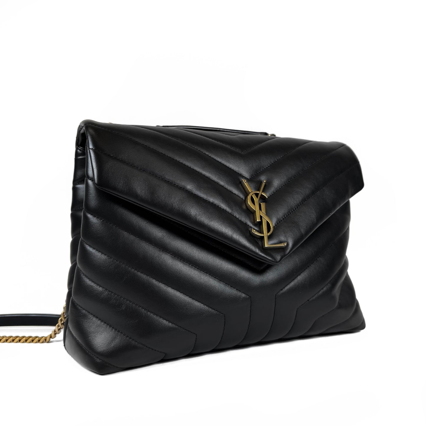 Saint Laurent Lou Lou Chevron Medium Bag