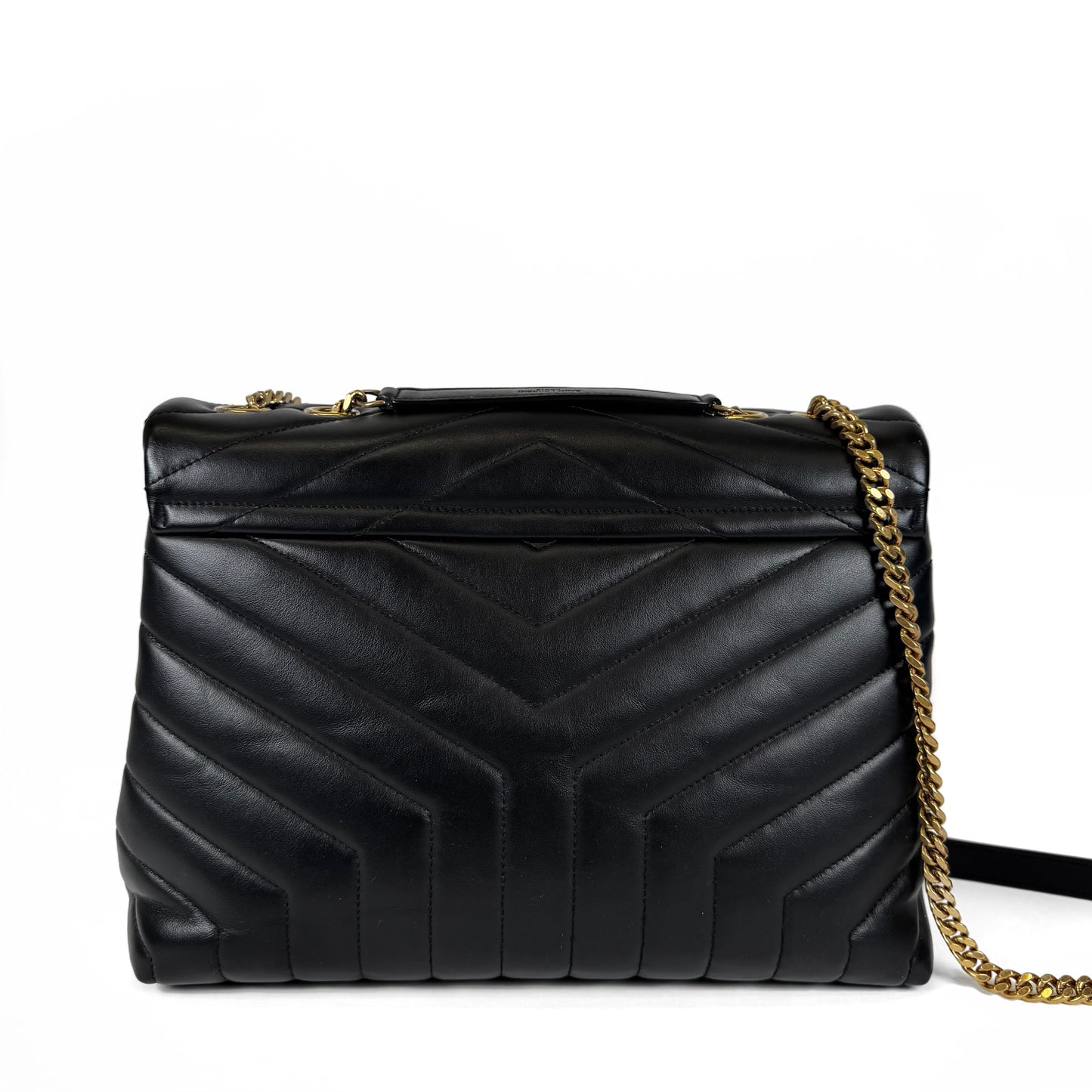 Saint Laurent Lou Lou Chevron Medium Bag