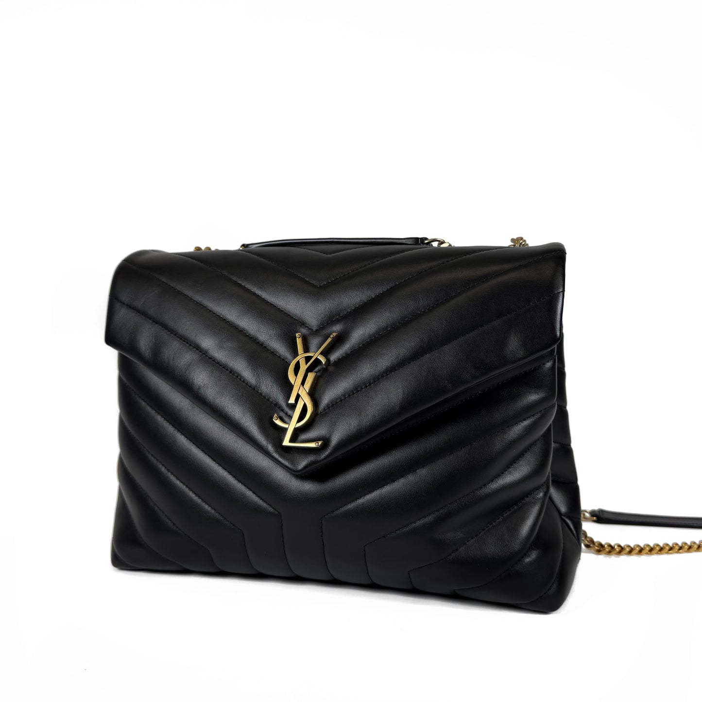 Saint Laurent Lou Lou Chevron Medium Bag