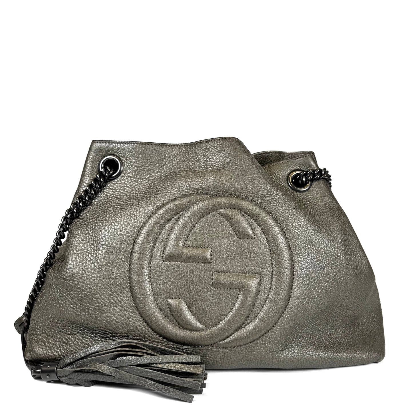Gucci Soho Metallic Medium Tote Bag