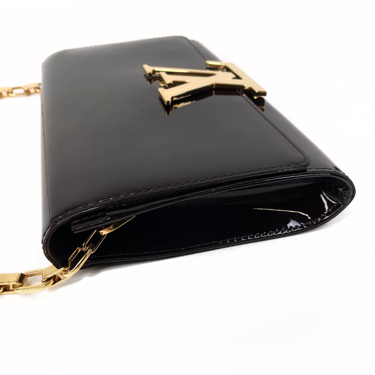 Louis Vuitton Vernis Louise Chain Clutch