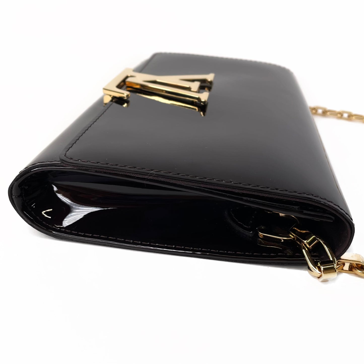 Louis Vuitton Vernis Louise Chain Clutch