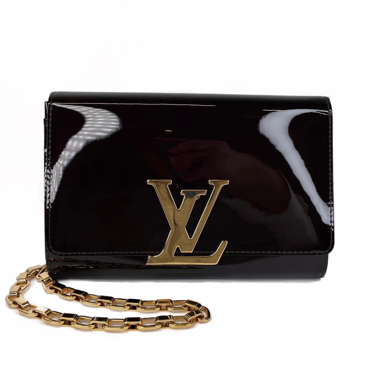 Louis Vuitton Vernis Louise Chain Clutch