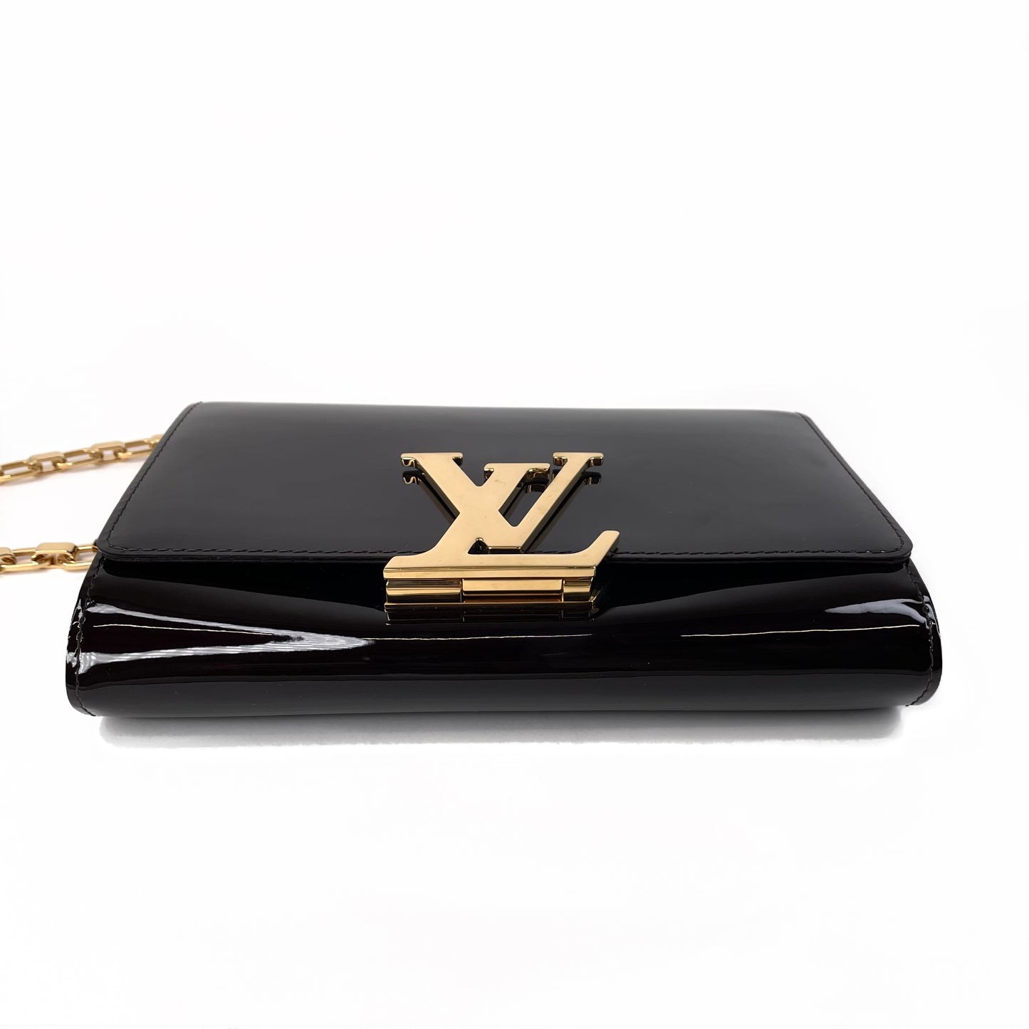 Louis Vuitton Vernis Louise Chain Clutch