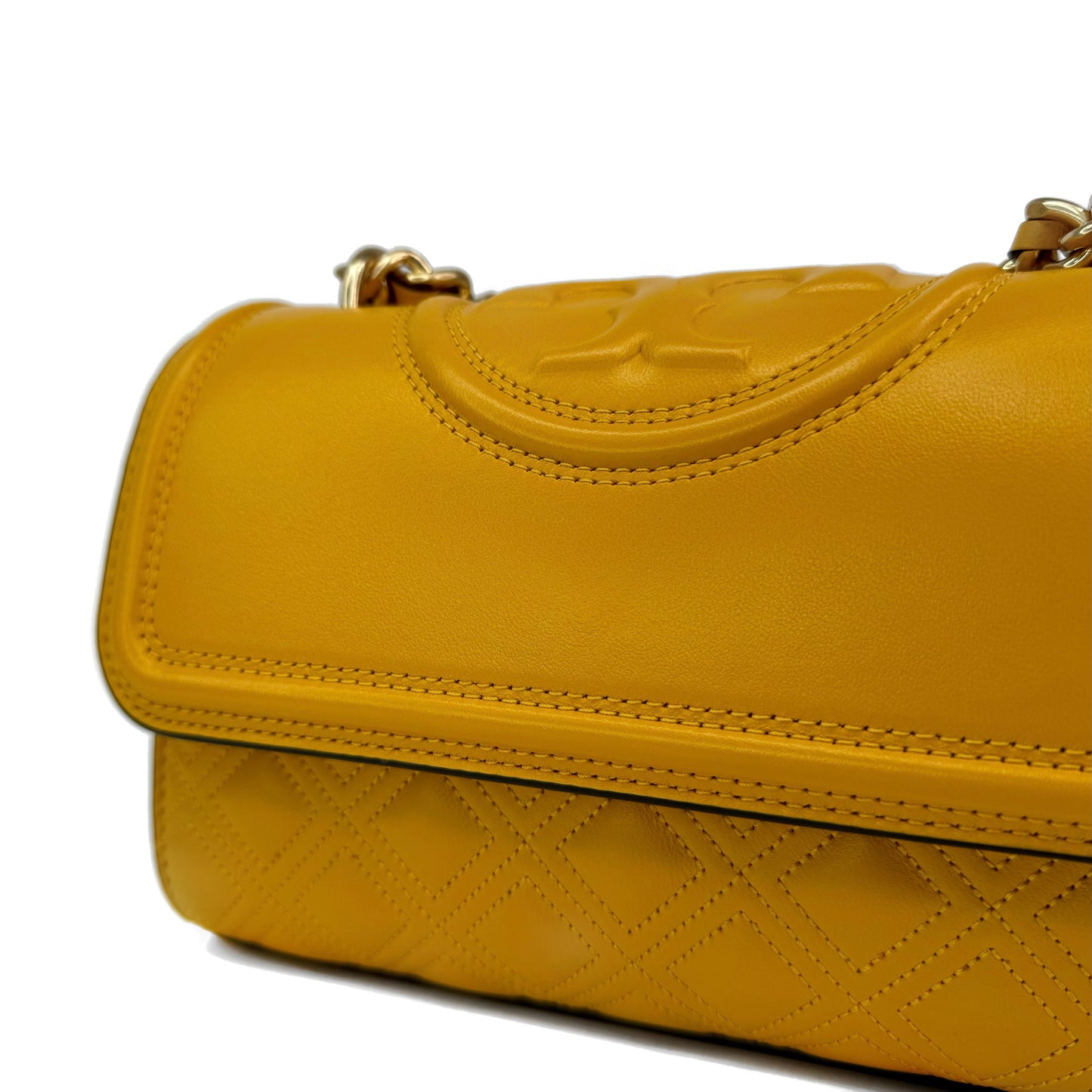 Tory Burch Fleming Convertible Yellow Small Bag