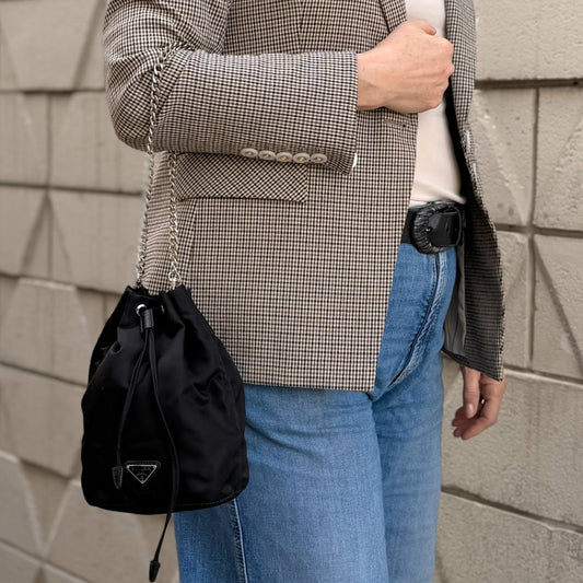 Prada Nylon Mini Drawstring Pouch