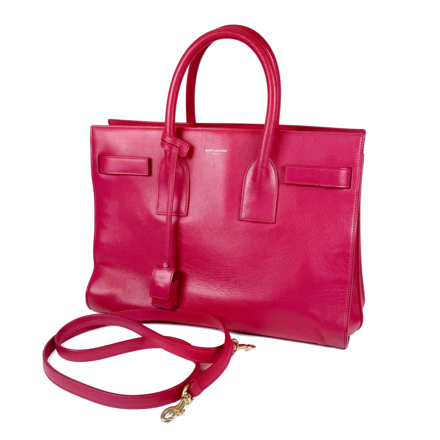 Saint Laurent Sac De Jour Fuchsia Bag