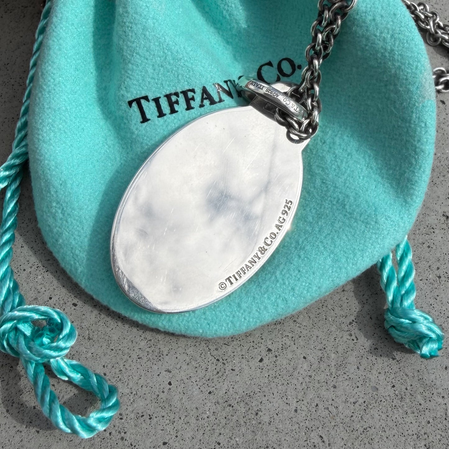Tiffany & Co. Color Splash Oval Tag Pendant