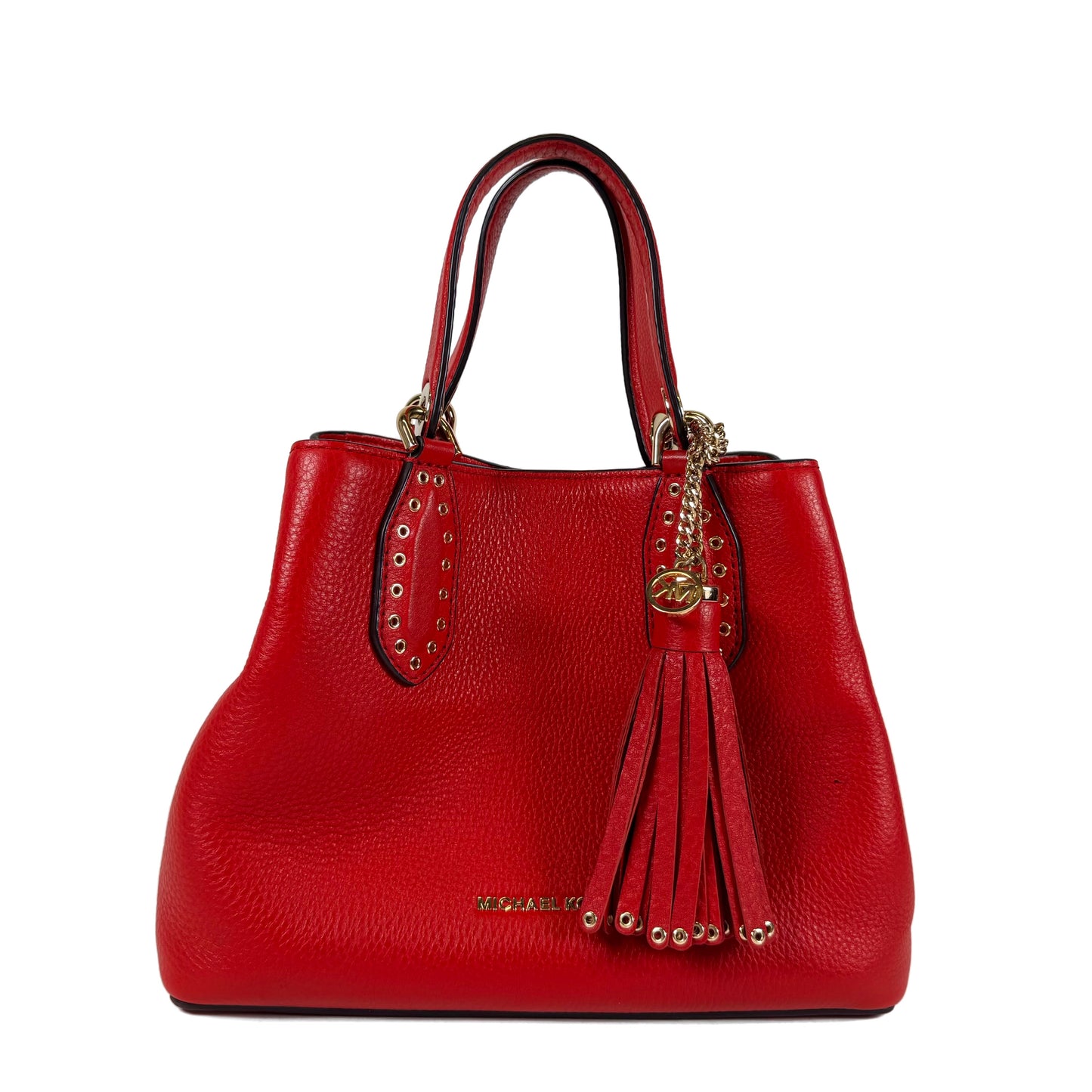 Michael Kors Brooklyn Red Small Satchel
