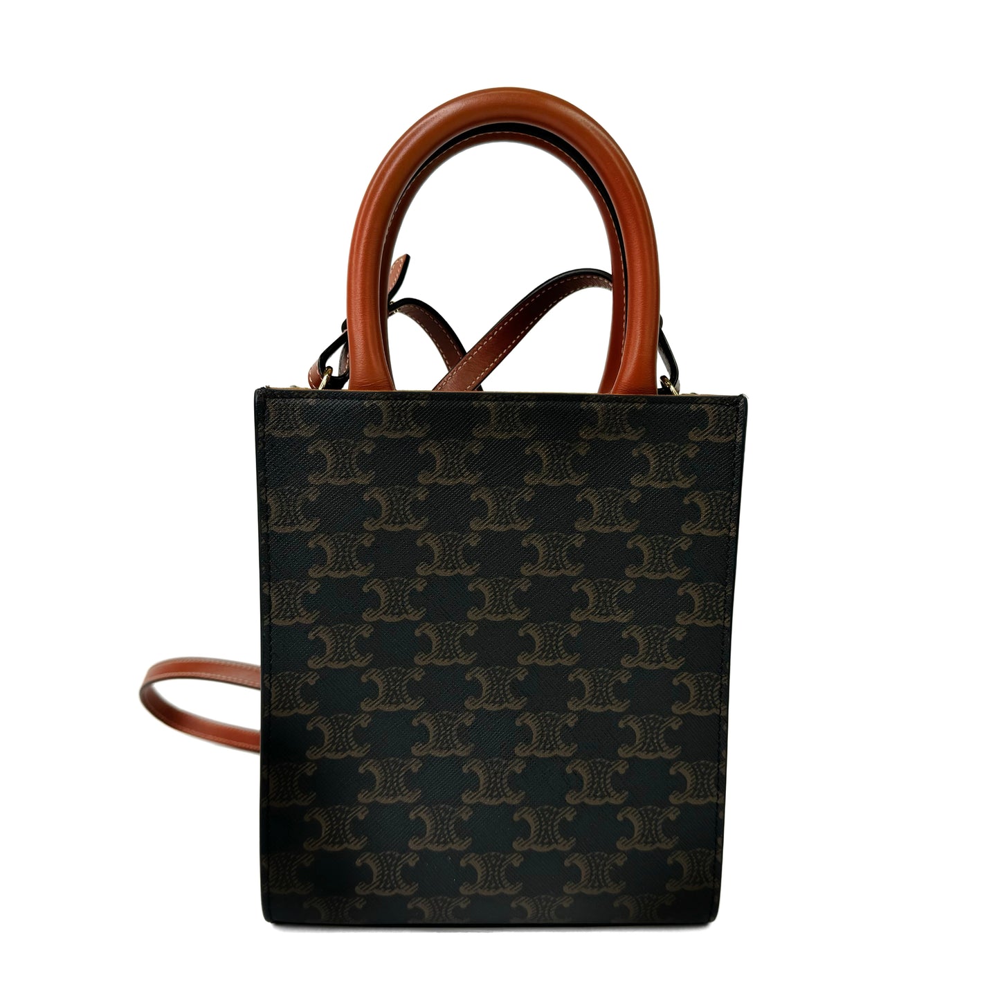 Celine Vertical Triomphe Canvas Mini Bag