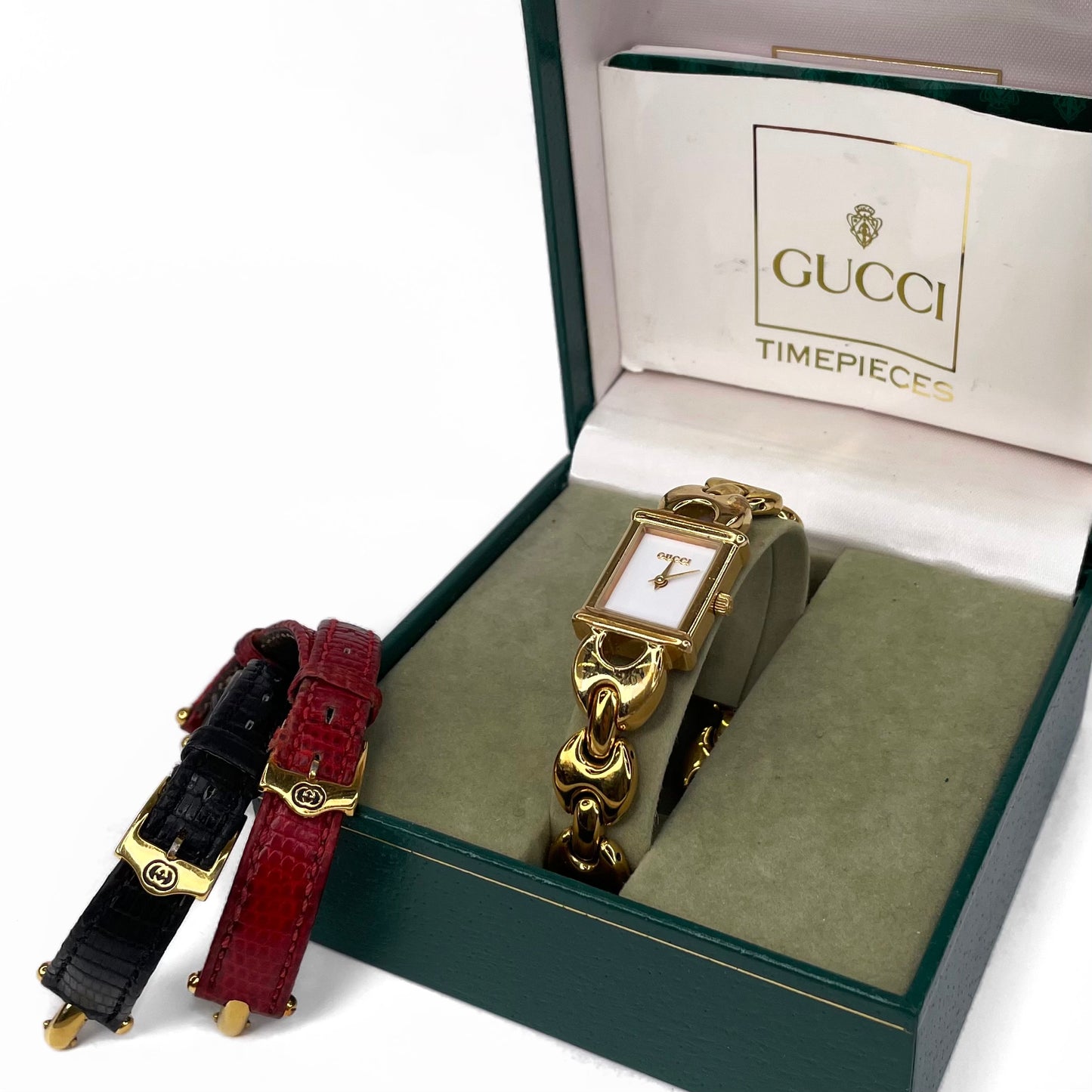 Gucci Vintage Gold toned Chain Watch