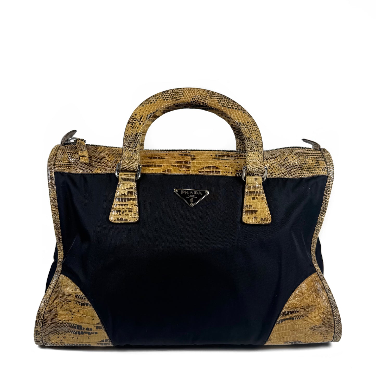 Prada Lizard Tessuto Nylon Bag