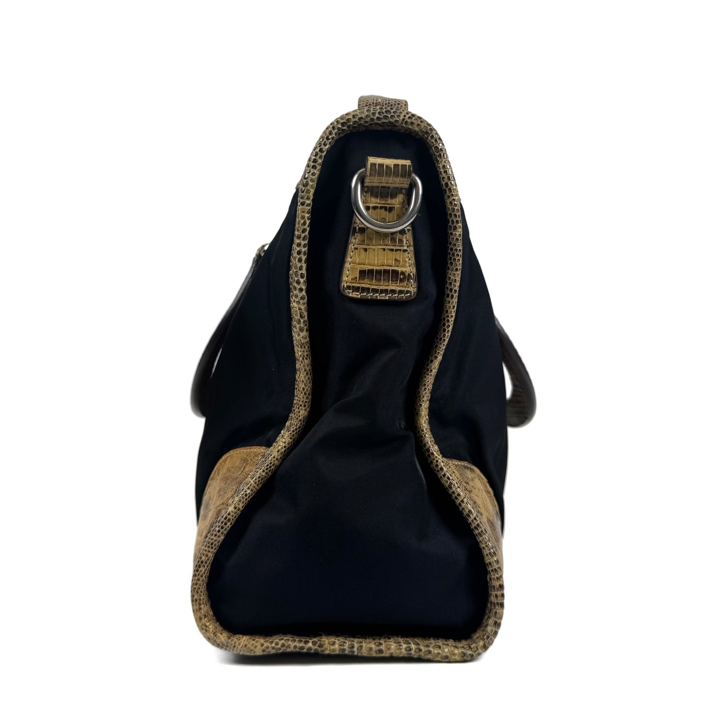 Prada Lizard Tessuto Nylon Bag