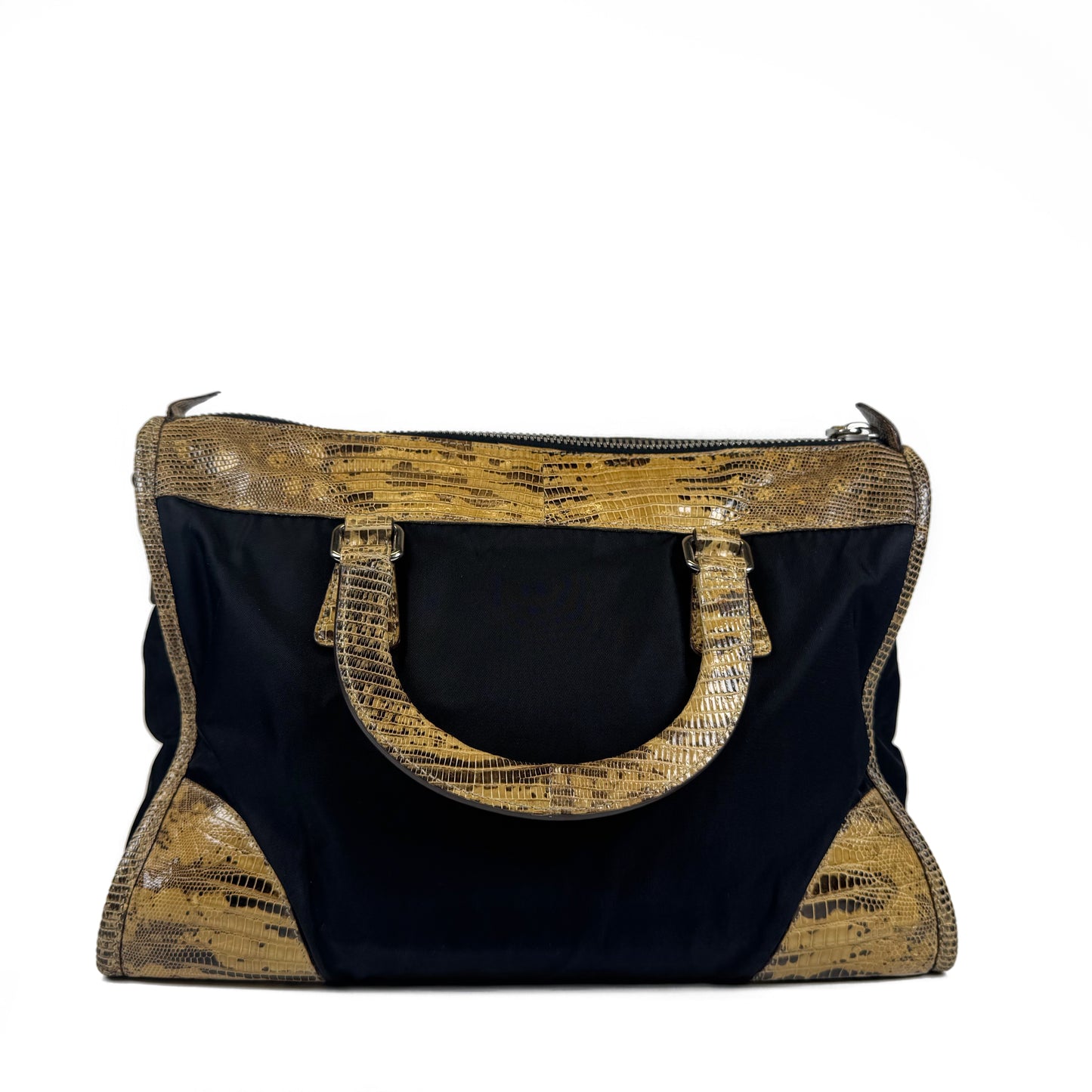 Prada Lizard Tessuto Nylon Bag