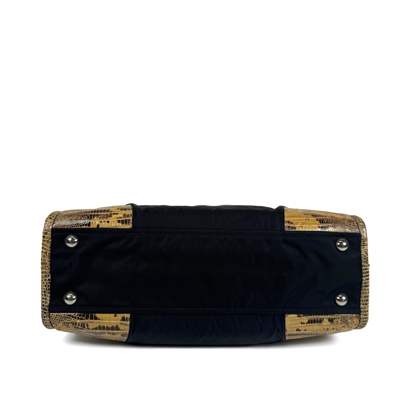 Prada Lizard Tessuto Nylon Bag