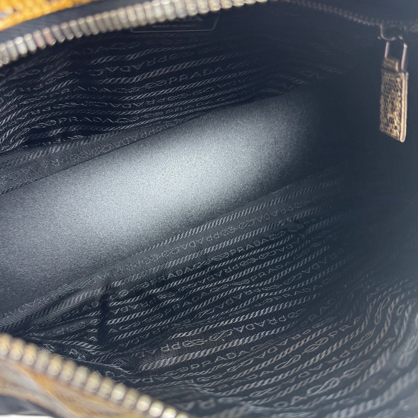 Prada Lizard Tessuto Nylon Bag