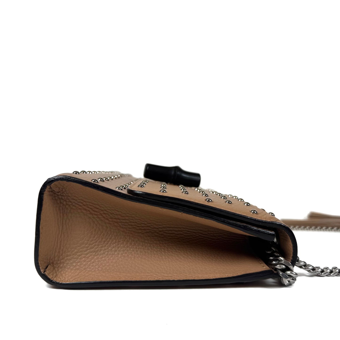 Gucci Studded Miss Bamboo Medium Shoulder Bag