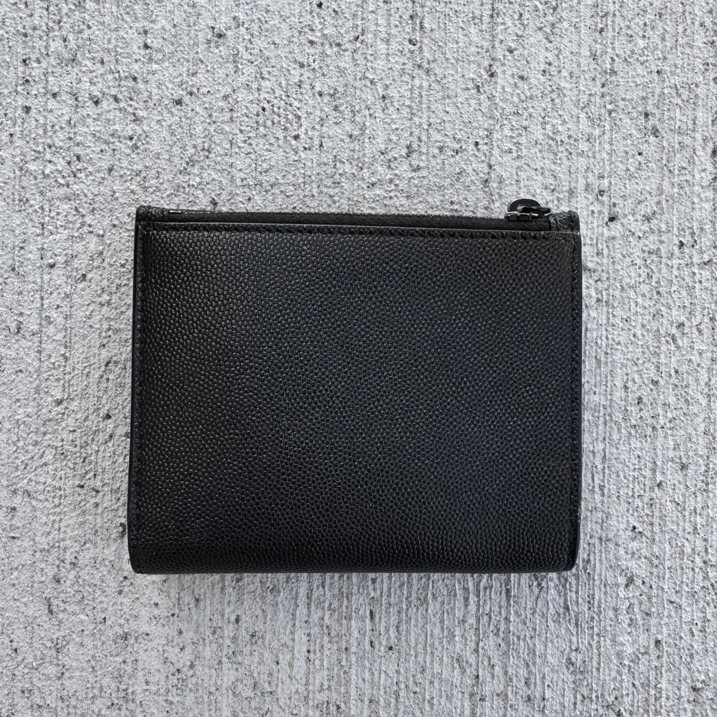 Saint Laurent Grain de Poudre Compact Wallet