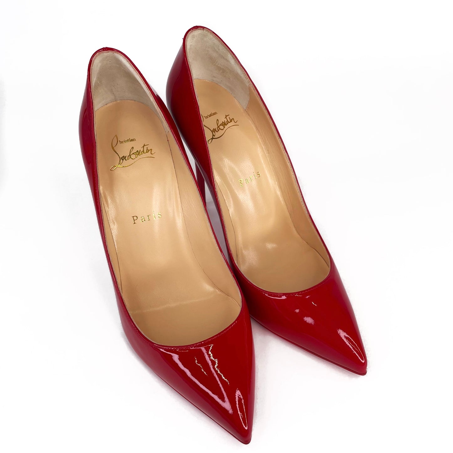 Christian Louboutin Patent Pump Kate Red Shoes