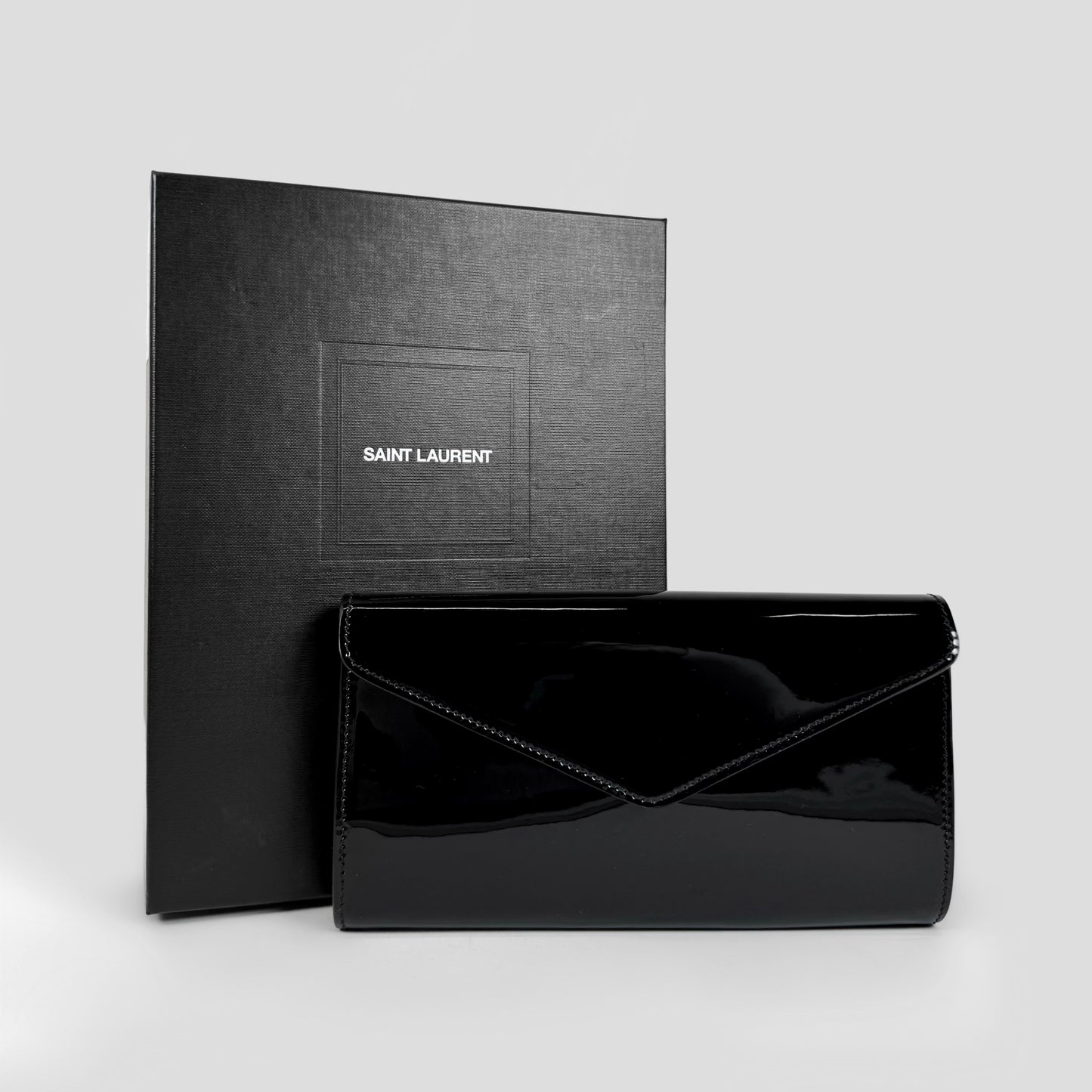 Saint Laurent Y-Mail Envelope Clutch