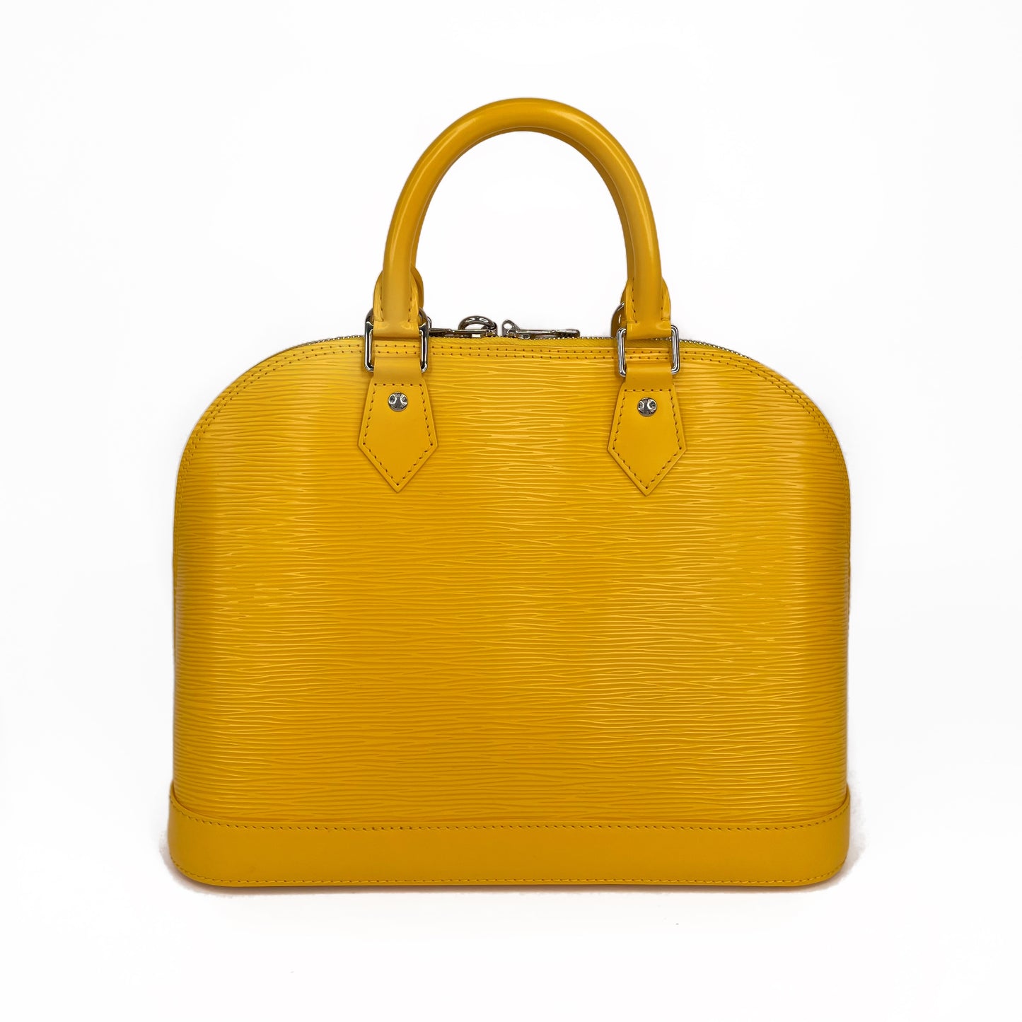 LOUIS VUITTON Yellow Alma PM Satchel