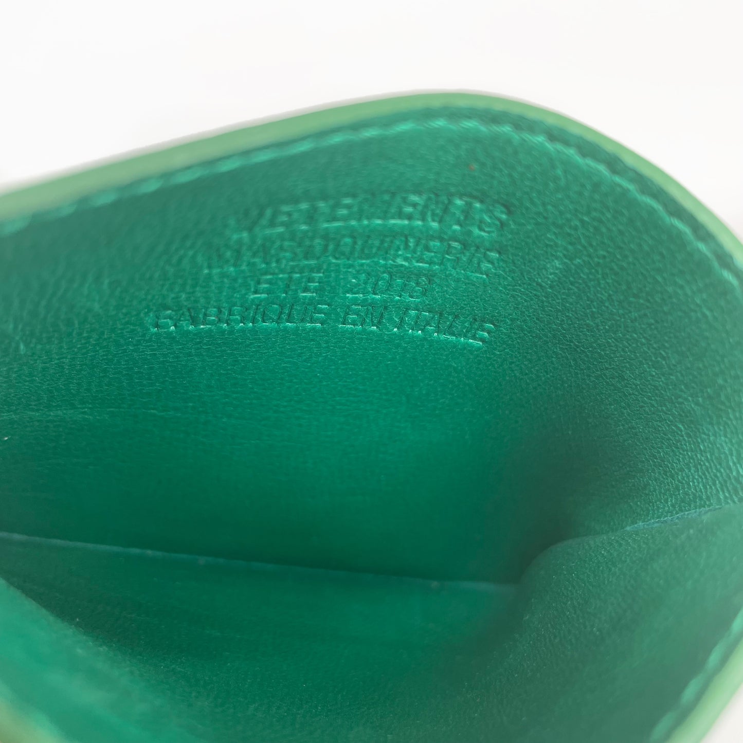 VETEMENTS Lamb Green Card Holder