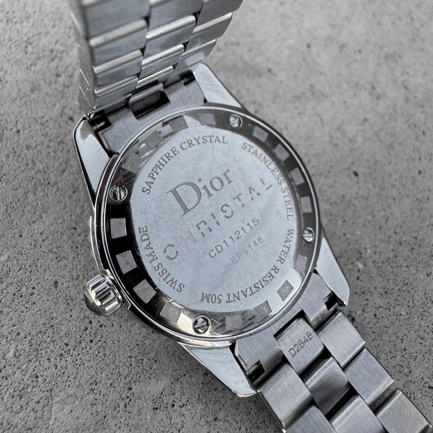 Christian Dior Christal Diamond Stainless Steel Watch