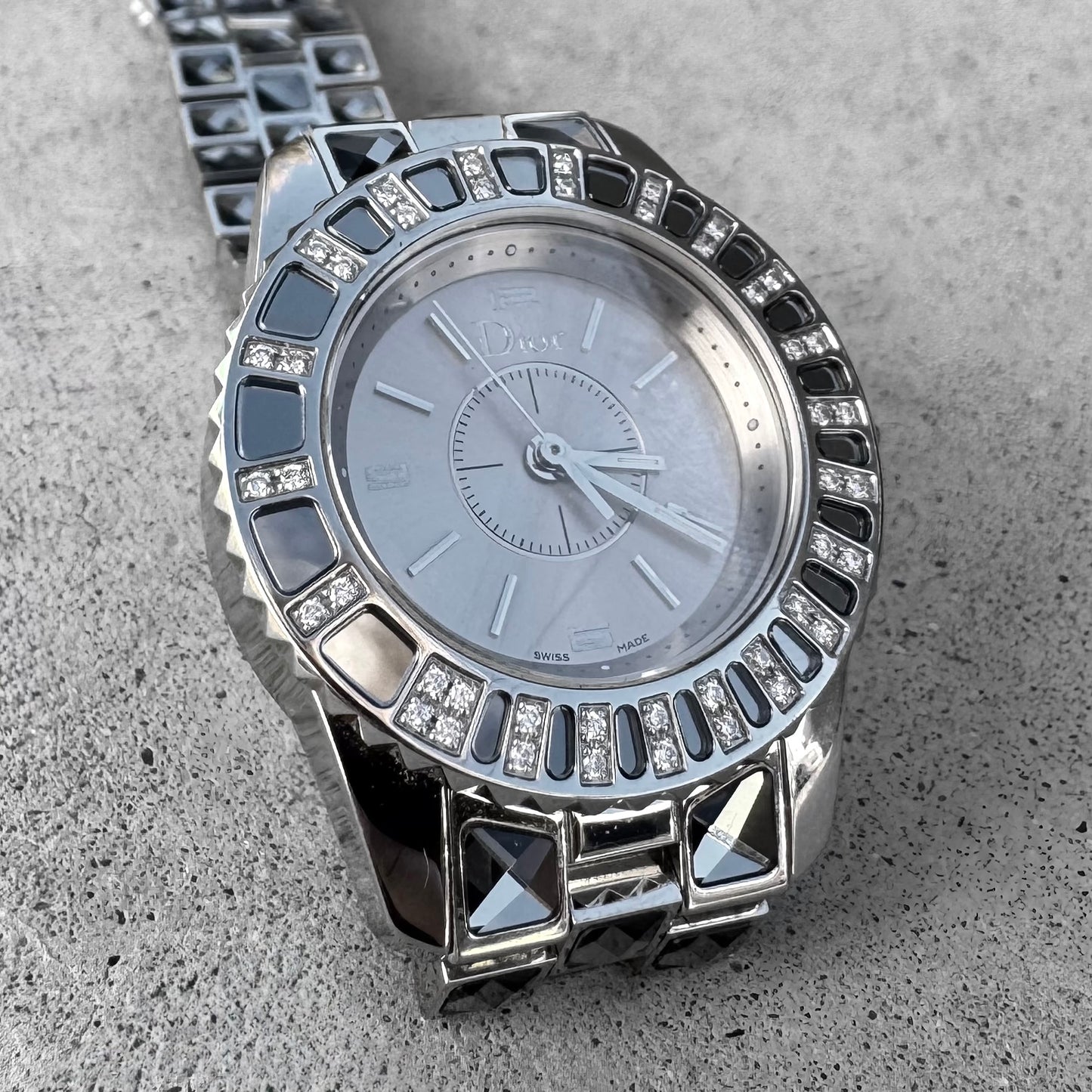 Christian Dior Christal Diamond Stainless Steel Watch