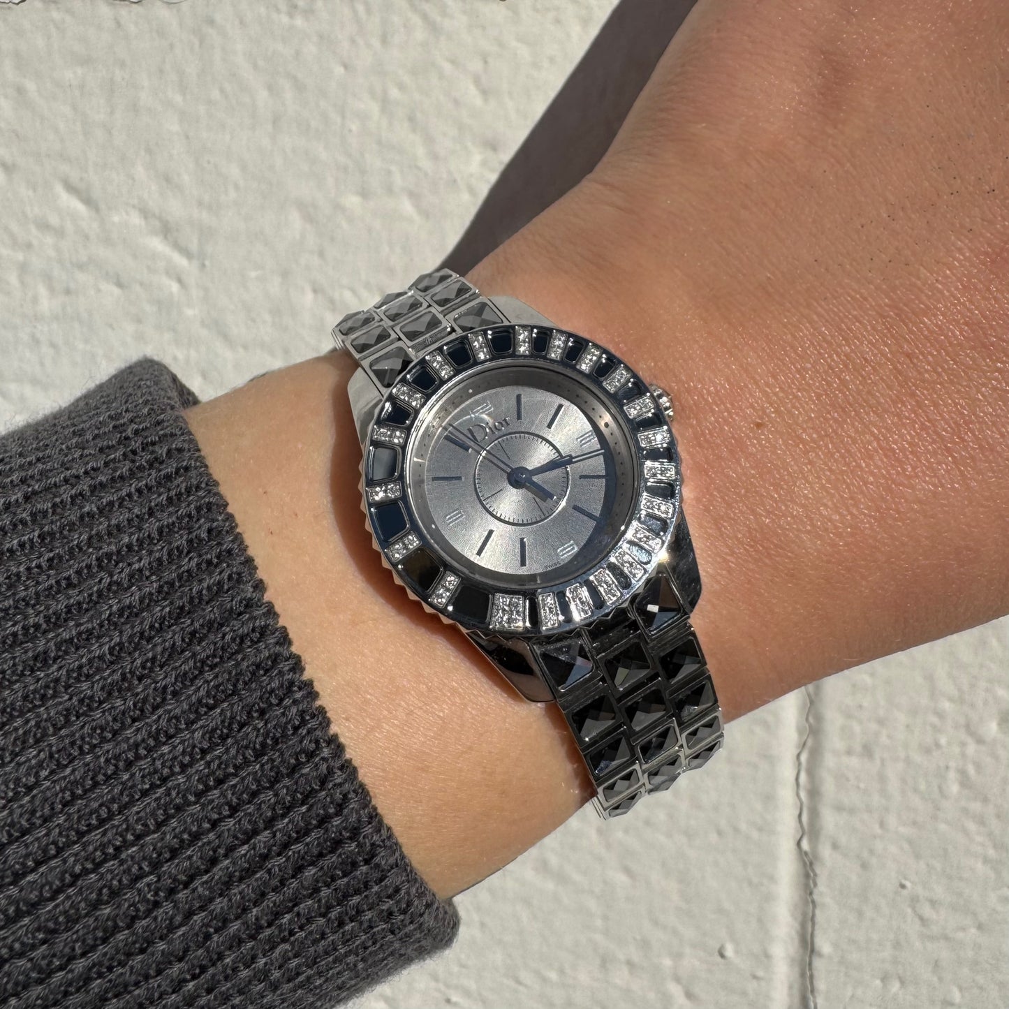 Christian Dior Christal Diamond Stainless Steel Watch
